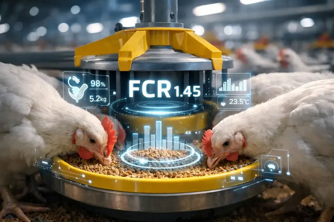 تغذیه دقیق و نسل جدید پروبیوتیکها؛ راز طلایی کاهش ضریب تبدیل (FCR) در مرغداری مدرن